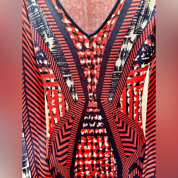 BCBGMAXAZRIA Glynn Silk Blend Bodycon Knit Dress, Multicolor, XS - Picture 6 of 11